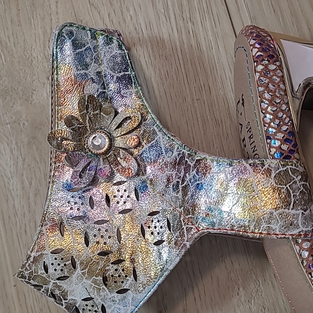 L'ATISTE Women's Sandals in Multi-Color Size 41/ 9 - Picture 6 of 14